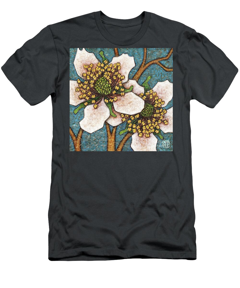 Garden T-Shirt featuring the painting Garden Room 45 by Amy E Fraser