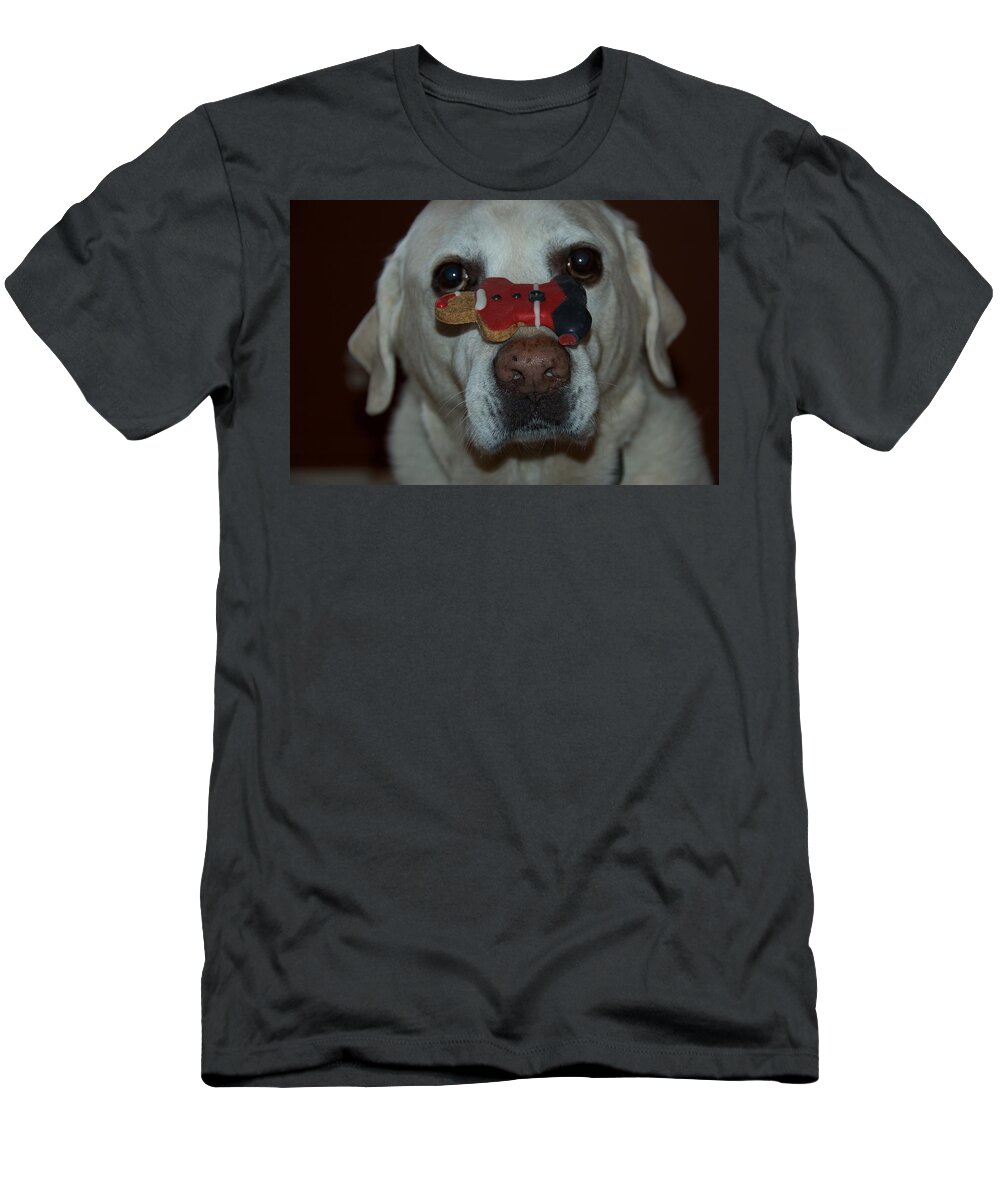 Humor T-Shirt featuring the photograph Good Girl by Marty Klar