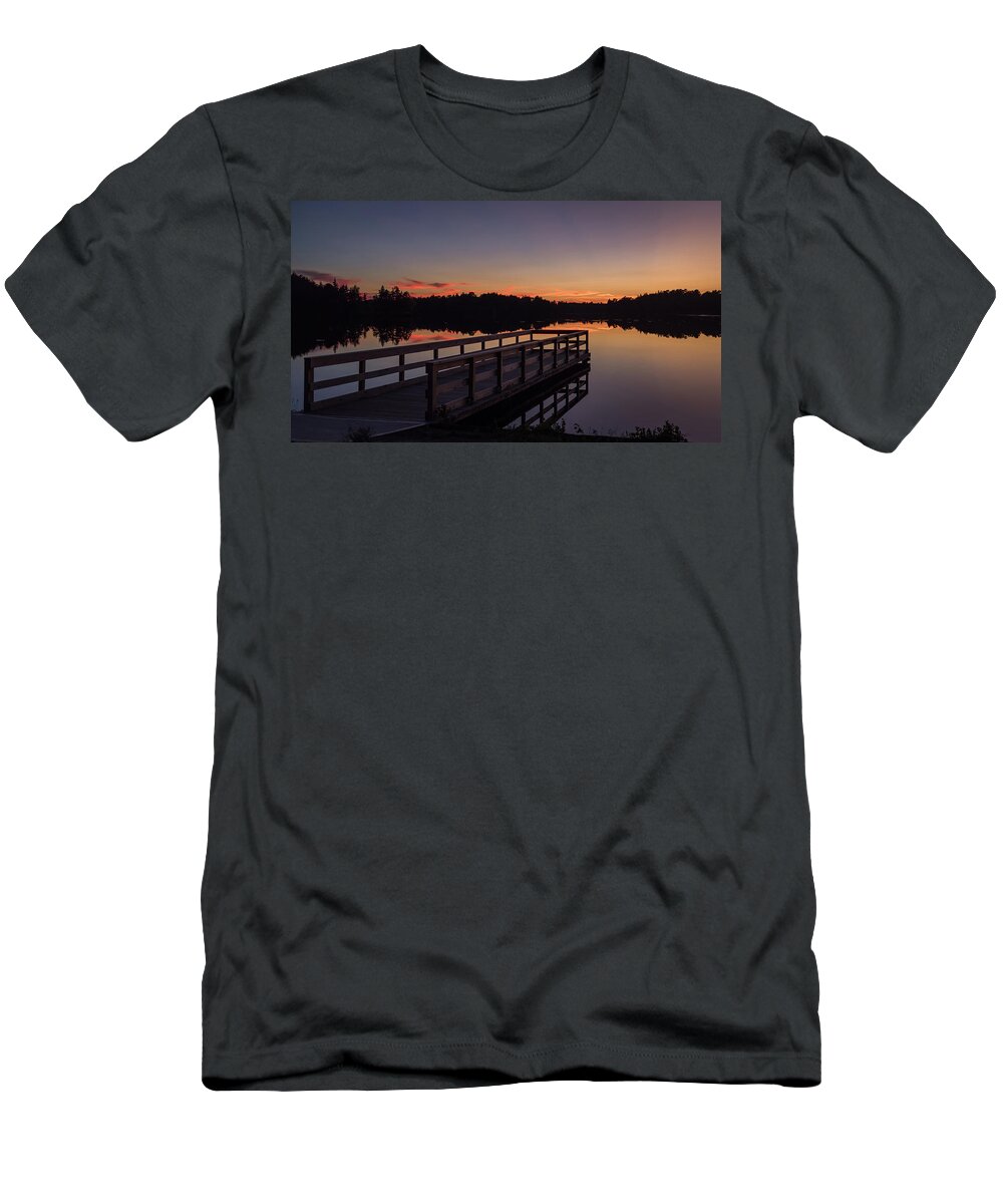 Grateful For This Day Lake Horicon New Jersey T-Shirt featuring the photograph Grateful For This Day Lake Horicon New Jersey by Terry DeLuco