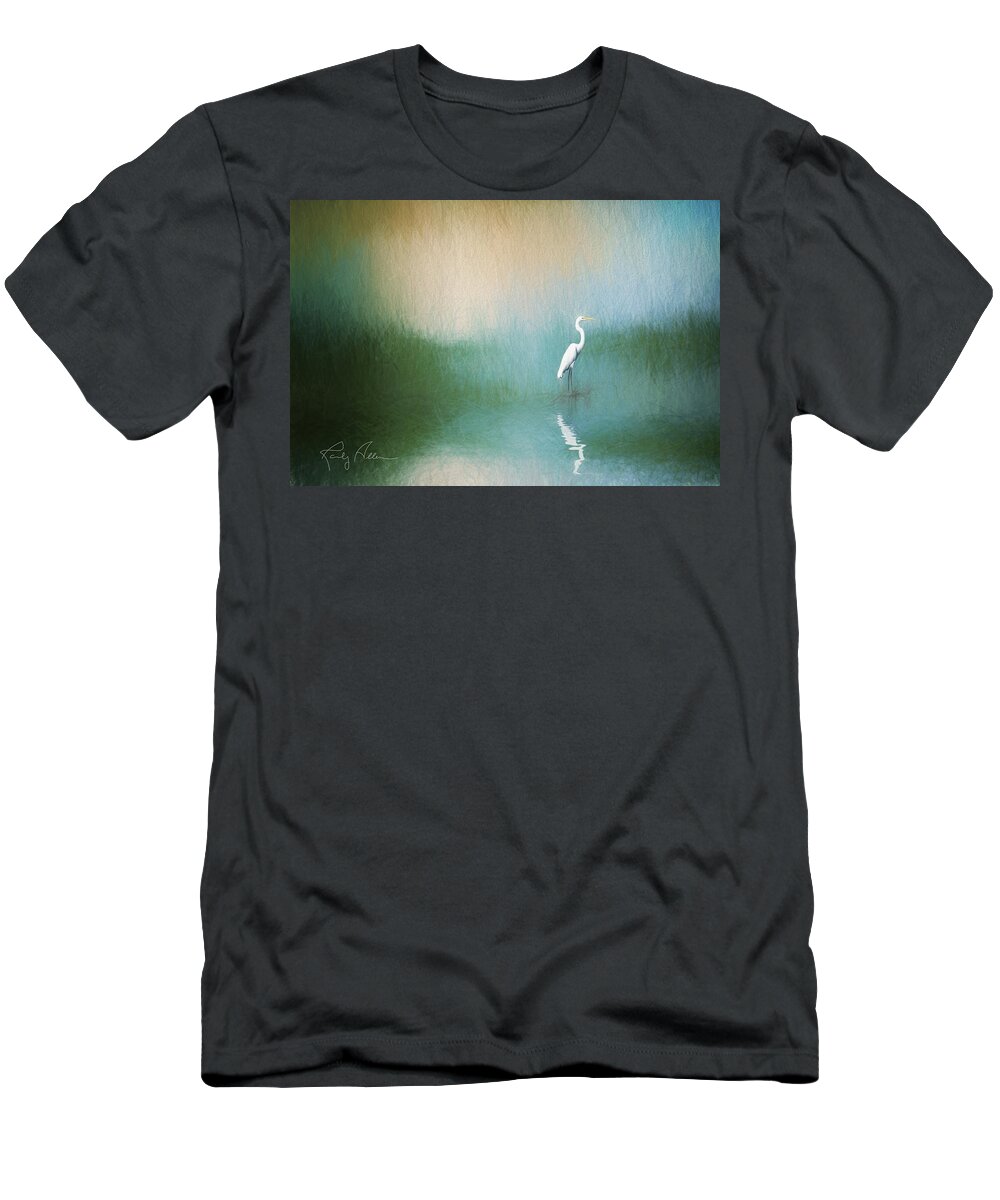 Great Egret T-Shirt featuring the photograph Great Egret by Randall Allen