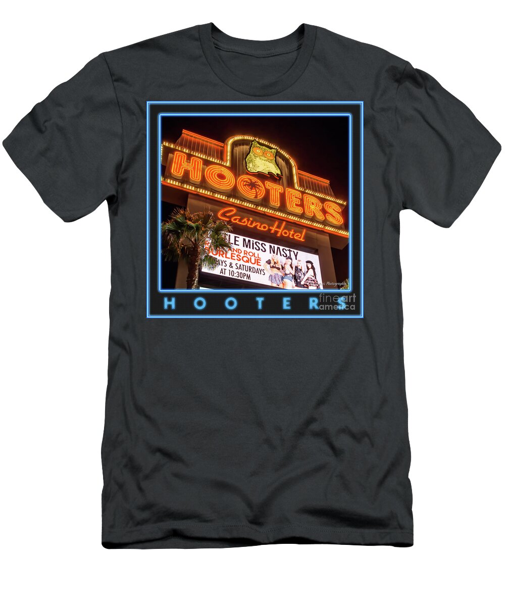 Hooters T-Shirt featuring the photograph Hooters Gallery Button by Aloha Art