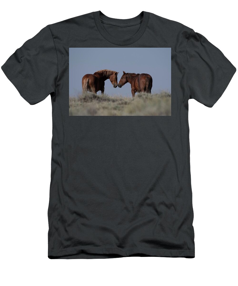 Horse T-Shirt featuring the photograph Horse Love by Patrick Nowotny
