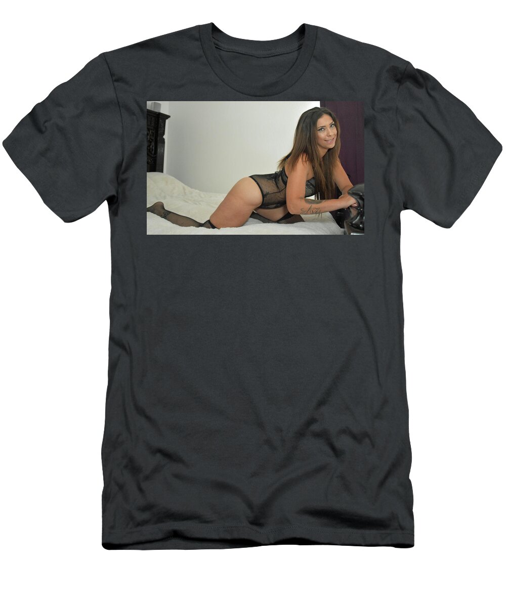 Female In Lingerie T-Shirt featuring the photograph Hot in LIngerie by Tom Hufford