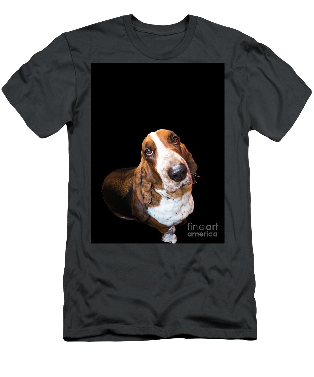 Fred T-Shirt featuring the photograph I Am Not Fred Basset by Al Bourassa