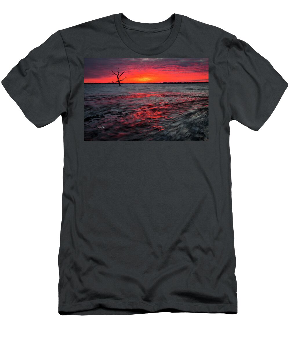 Kansas T-Shirt featuring the photograph Icy Sunrise by Crystal Socha