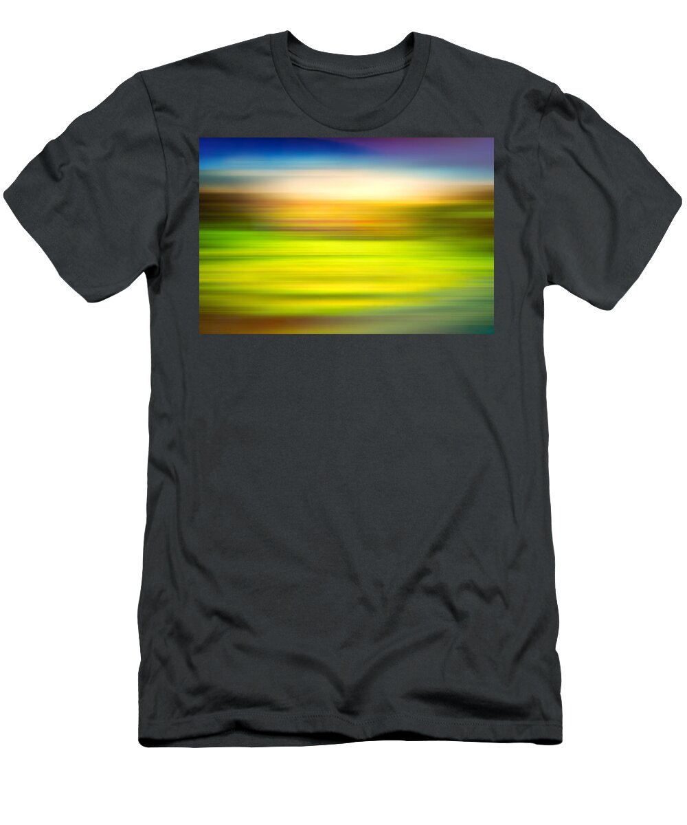 India T-Shirt featuring the photograph India Colors - Abstract Rural Panorama by Stefano Senise