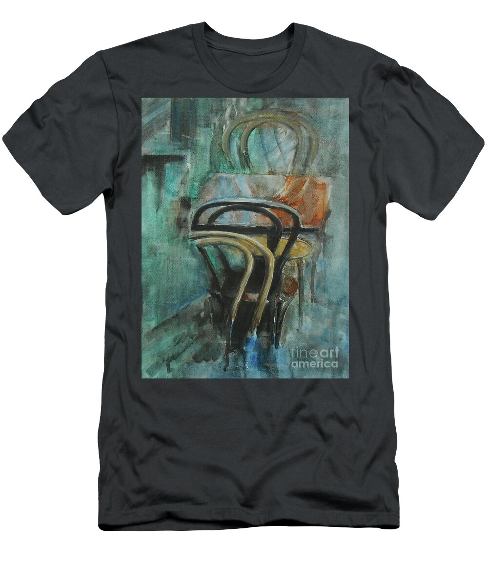 Abstract Impressionist T-Shirt featuring the painting Intrusion by Jane See