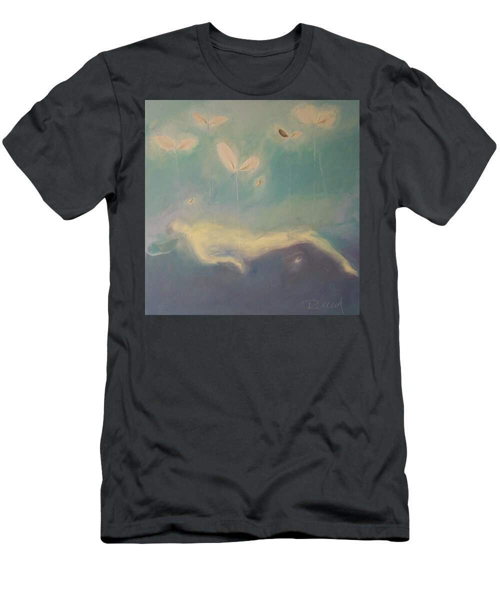 Soul T-Shirt featuring the painting It Is Time 2 018 by Roland Oil Painting