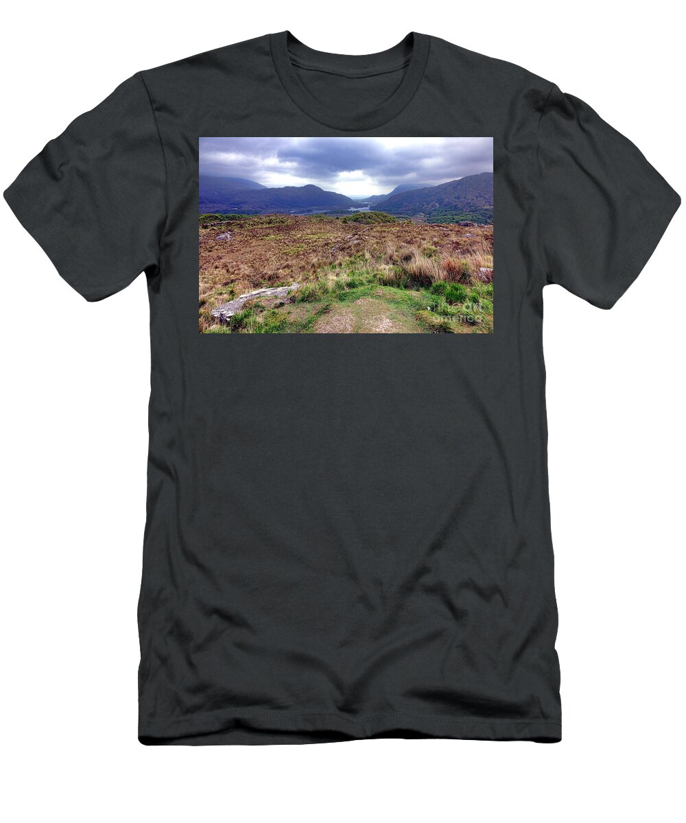 Iveragh T-Shirt featuring the photograph Iveragh Peninsula Landscape by Olivier Le Queinec