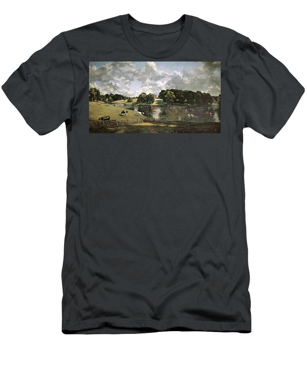 John Constable T-Shirt featuring the painting John Constable Wivenhoe Park, Essex. Date/Period 1816. Painting. by John Constable