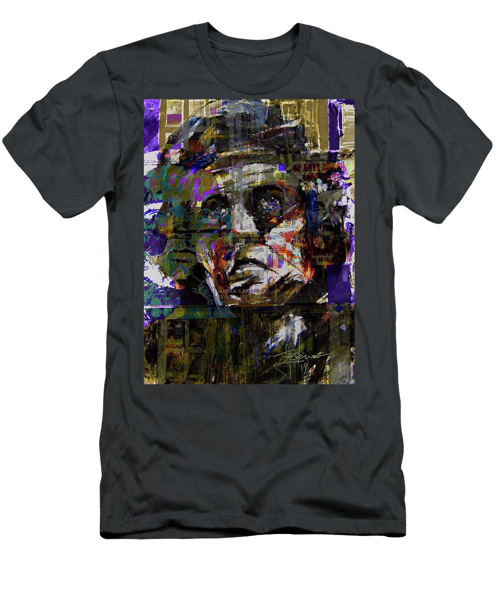 Portrait T-Shirt featuring the digital art Julius by Jim Vance