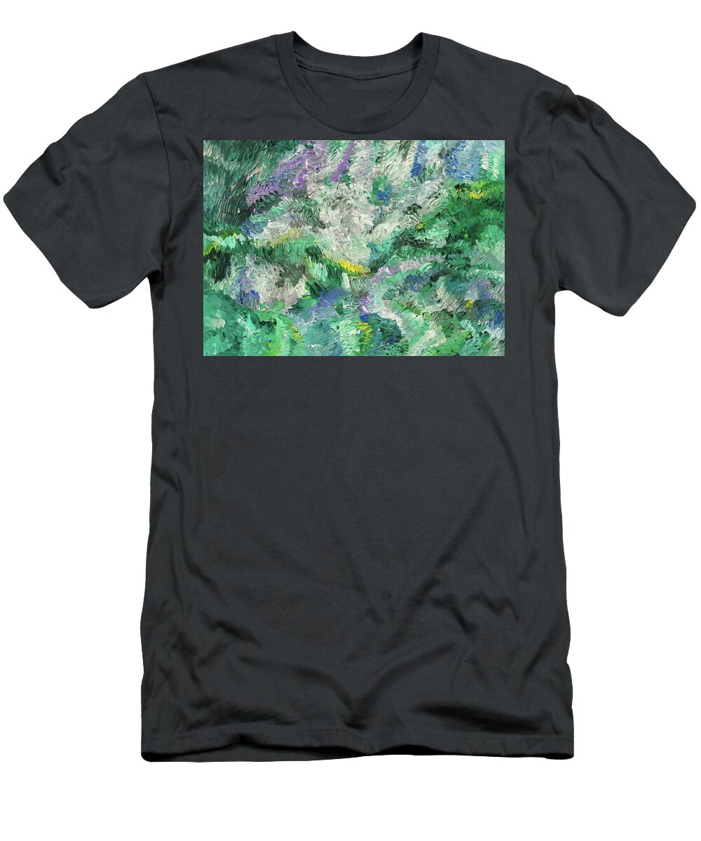 Fusionart T-Shirt featuring the painting Jungle by Ralph White