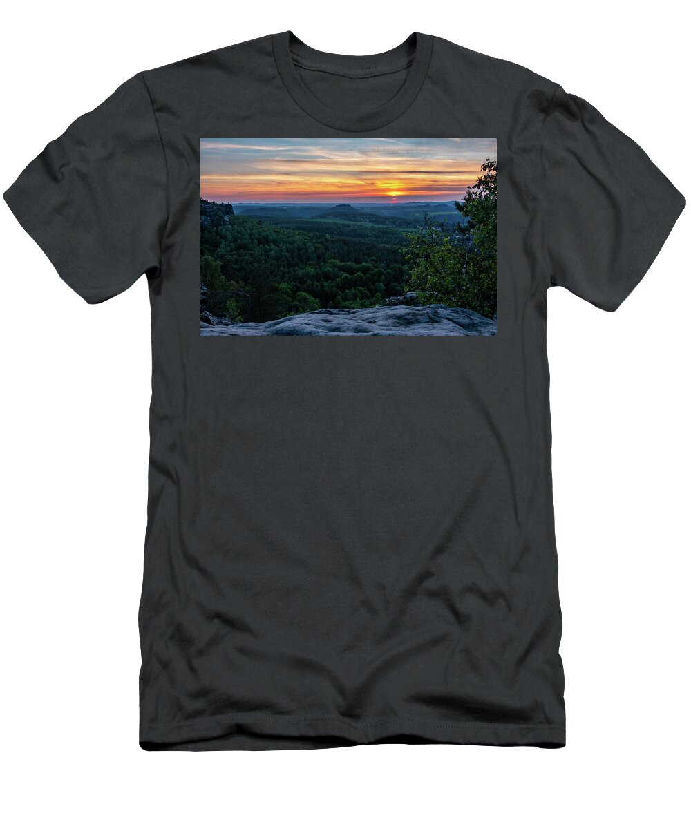 Nature T-Shirt featuring the photograph Just Before Sunset by Andreas Levi