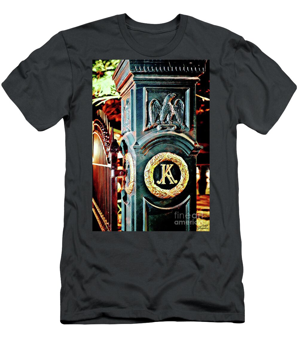 Keeneland T-Shirt featuring the digital art Keeneland Gatepost 1 by CAC Graphics