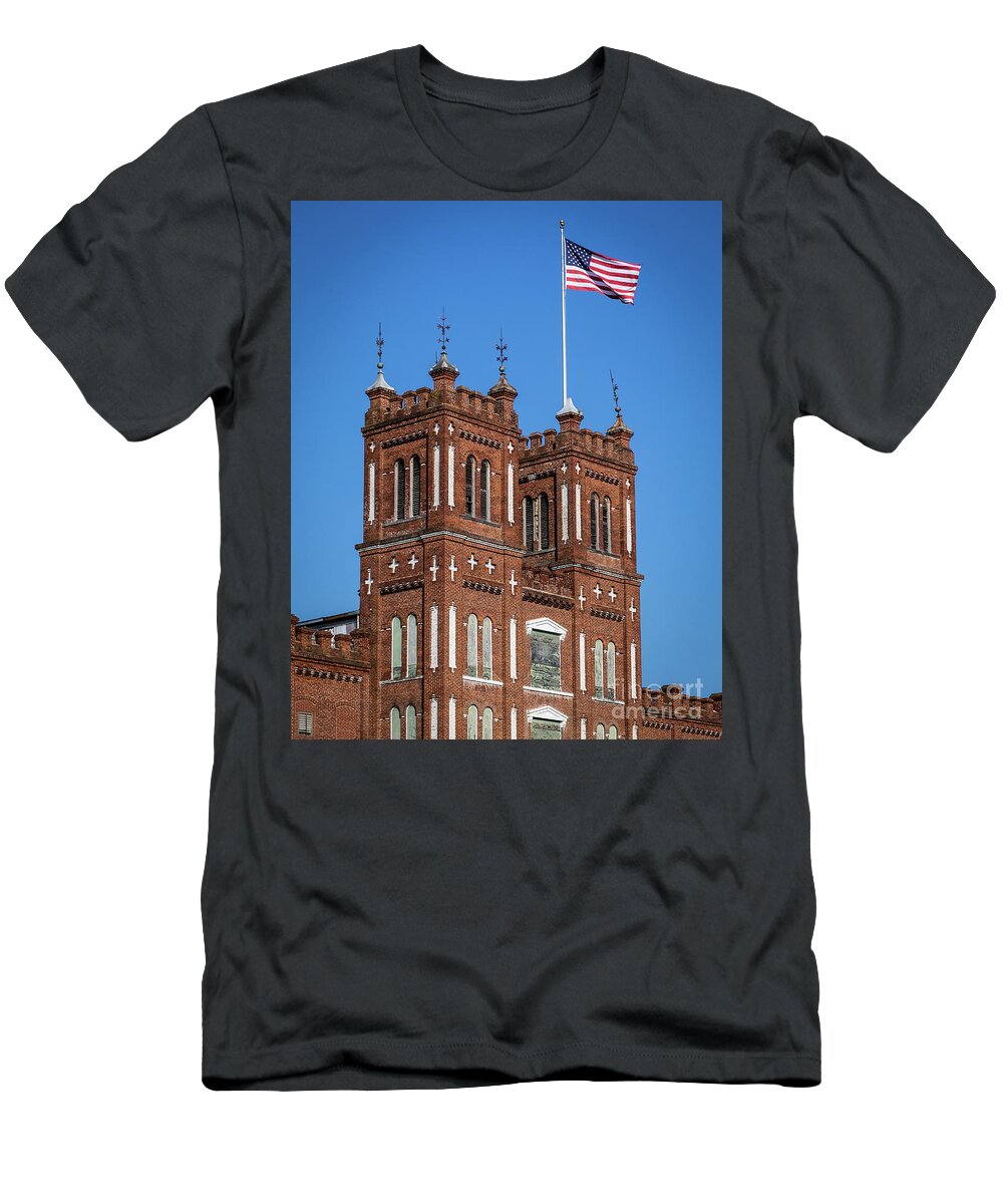 King Mill - Augusta Ga 3 T-Shirt featuring the photograph King Mill - Augusta GA 3 by Sanjeev Singhal