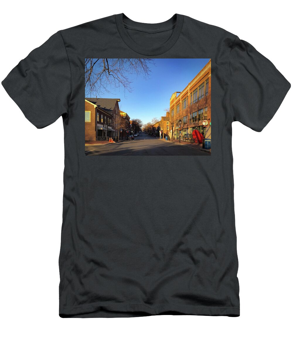 Streets T-Shirt featuring the photograph King Street Sunrise by Lora J Wilson