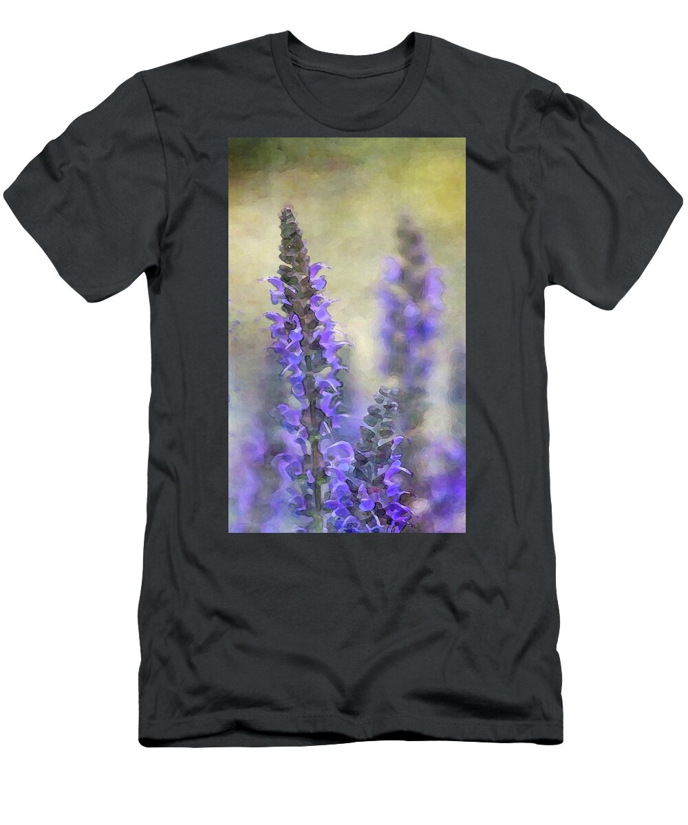Impressionist T-Shirt featuring the photograph Lavender 0251 IDP_2 by Steven Ward