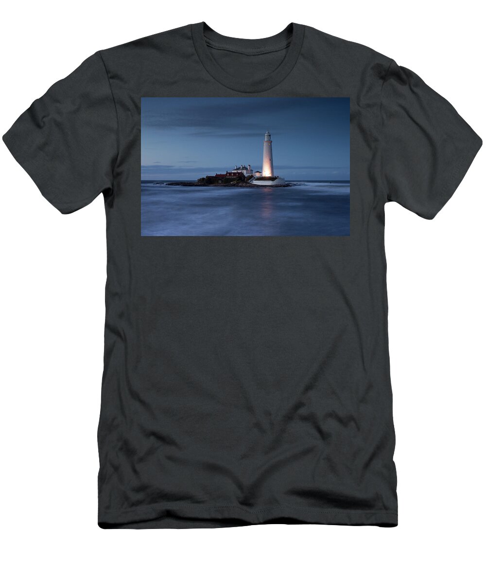 Lighthouse T-Shirt featuring the photograph Leave a light on for me by Anita Nicholson