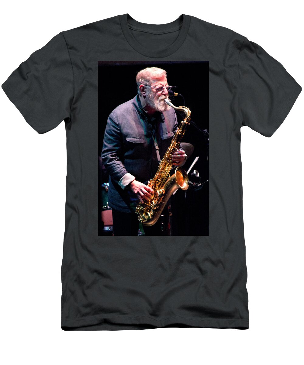 Jazz T-Shirt featuring the photograph Lew Tabackin by Lee Santa
