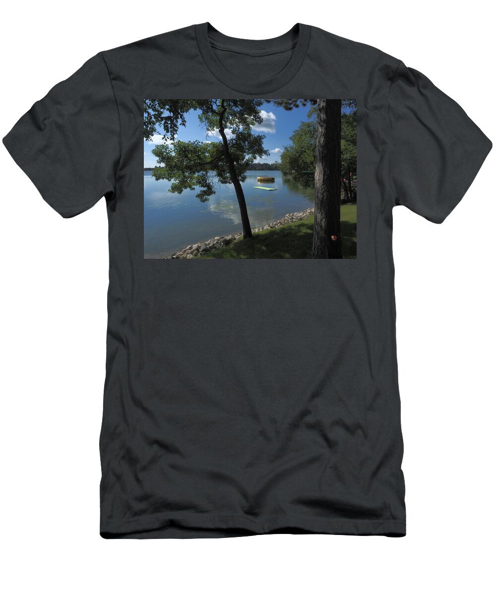 Landscape T-Shirt featuring the photograph Life on the Lake by Richard Thomas