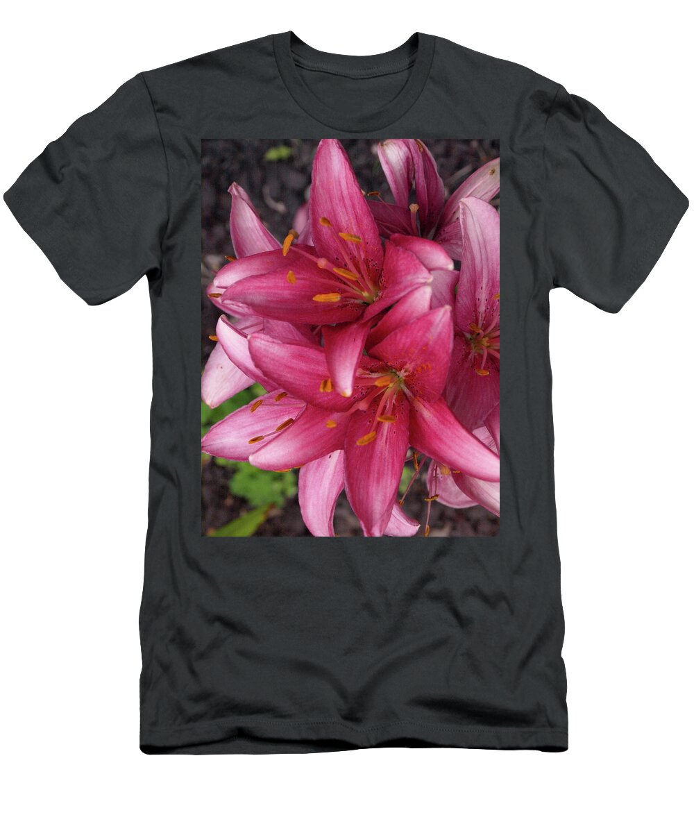 Lily T-Shirt featuring the photograph Lilixplosion - 1 by Jeffrey Peterson