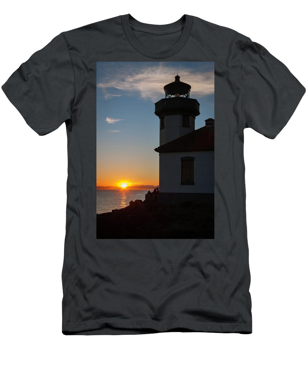 Building T-Shirt featuring the photograph Lime Kiln Sunset by Catherine Avilez