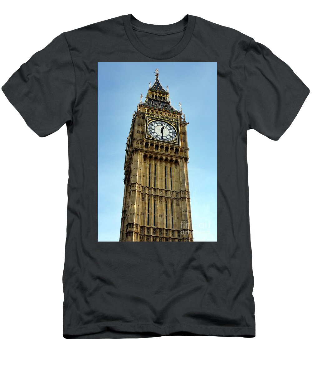 City T-Shirt featuring the photograph London Time by Terri Waters
