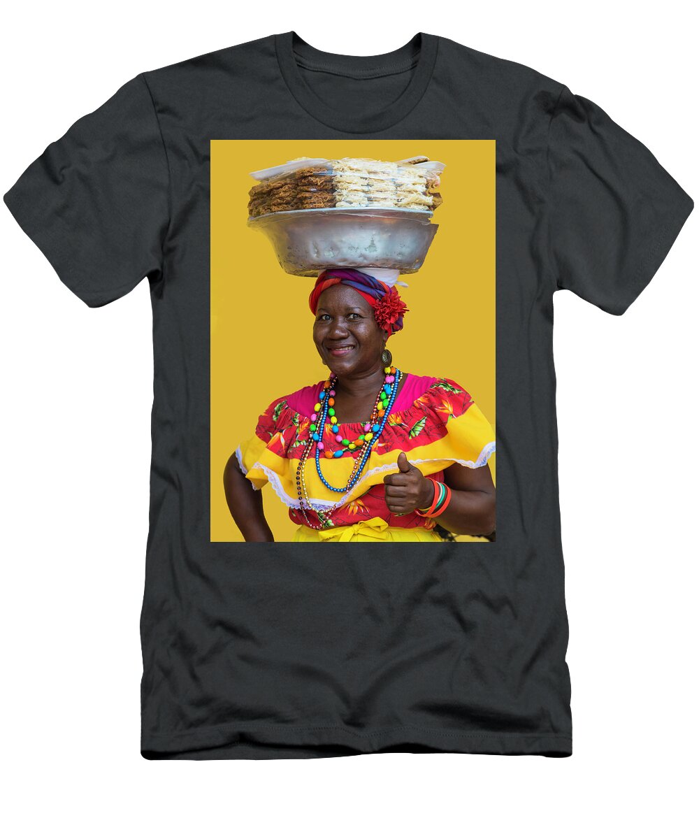 Cartagena T-Shirt featuring the photograph Los palenques de Cartagena de Indias by Pheasant Run Gallery