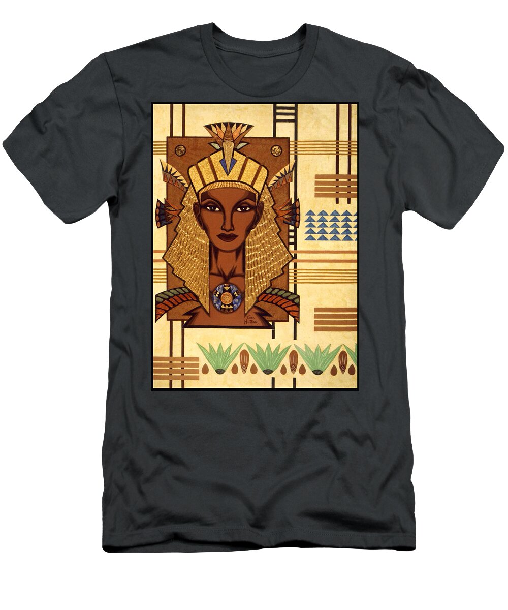 Egyptian T-Shirt featuring the painting Luxor DeLuxe by Tara Hutton