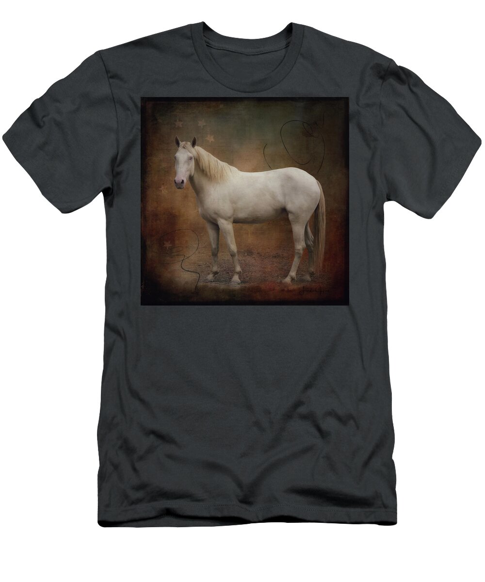 Horse T-Shirt featuring the photograph Majestic Bandit by Linda Lee Hall