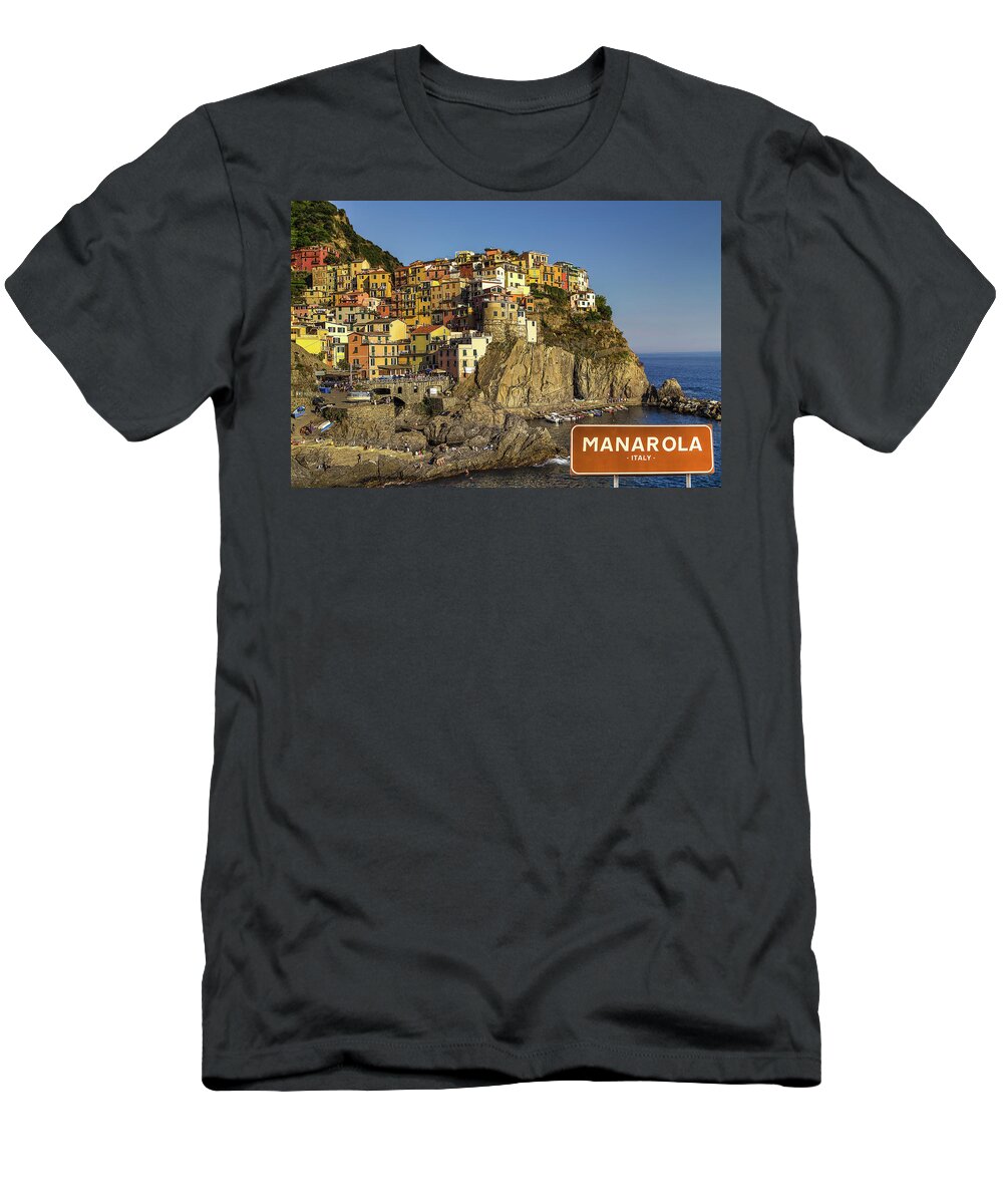 Cinque T-Shirt featuring the photograph Manarola by Vivida Photo PC