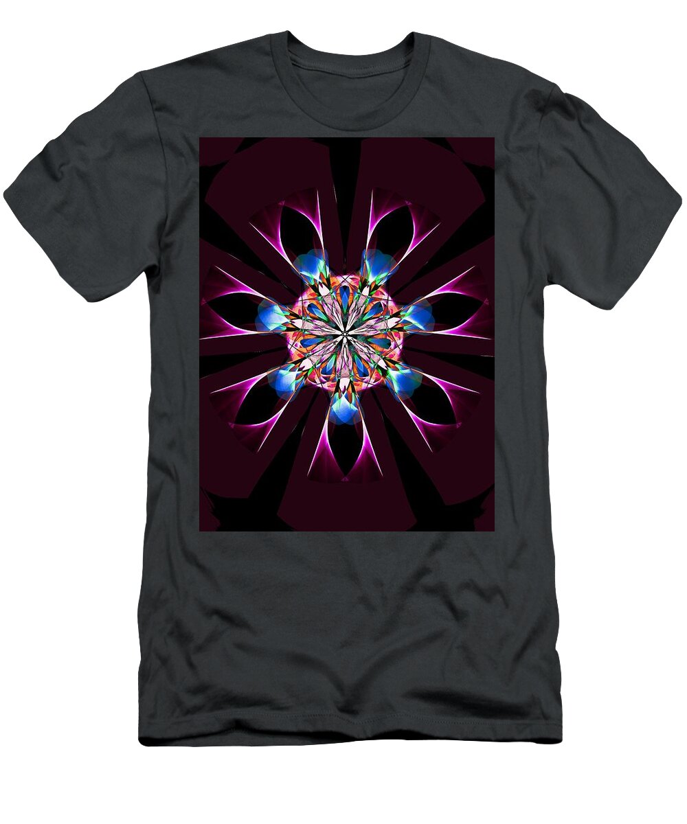 Fine Art T-Shirt featuring the digital art Mandala 032619 by David Lane