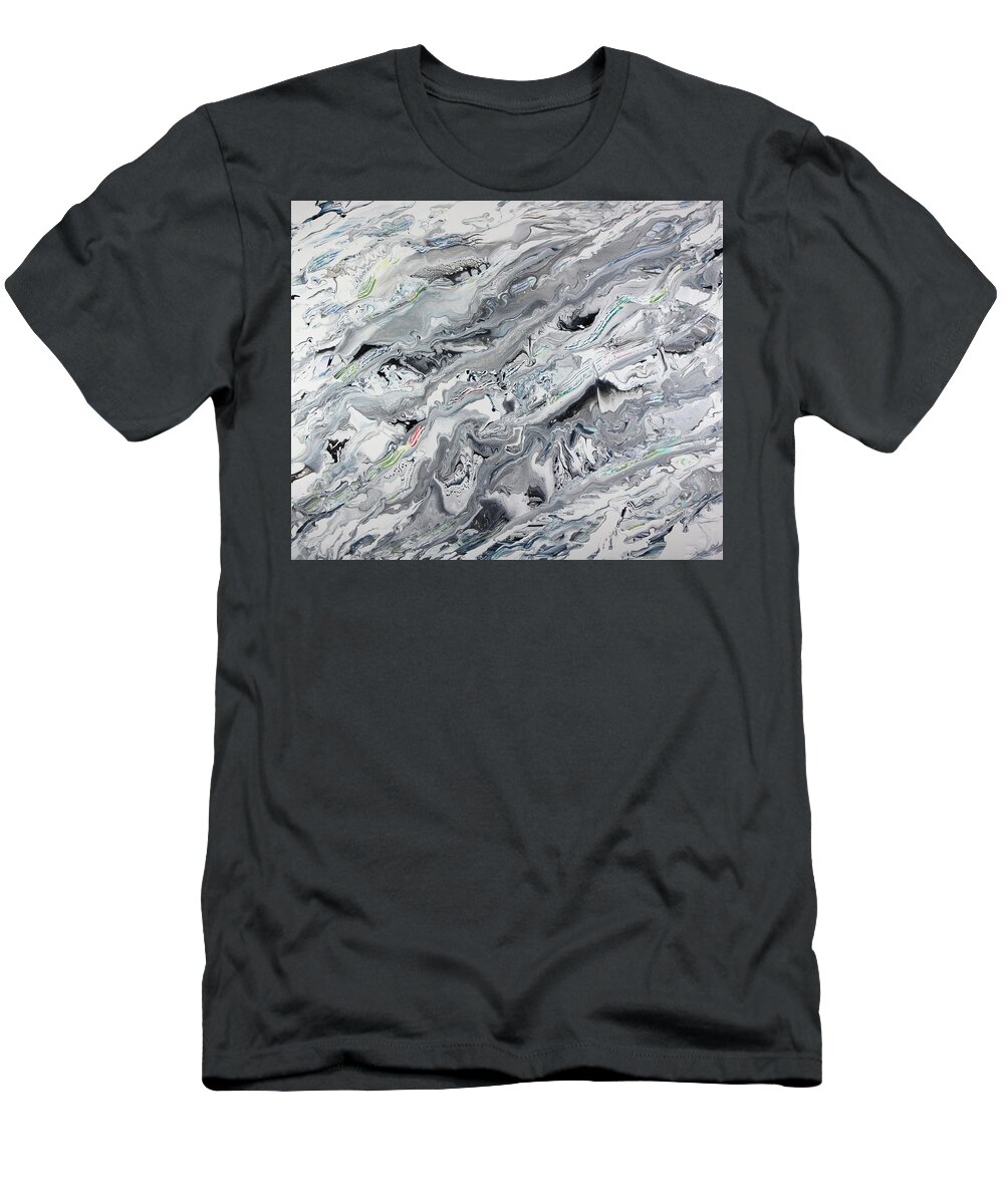 Marble T-Shirt featuring the painting Marble Arch by Madeleine Arnett