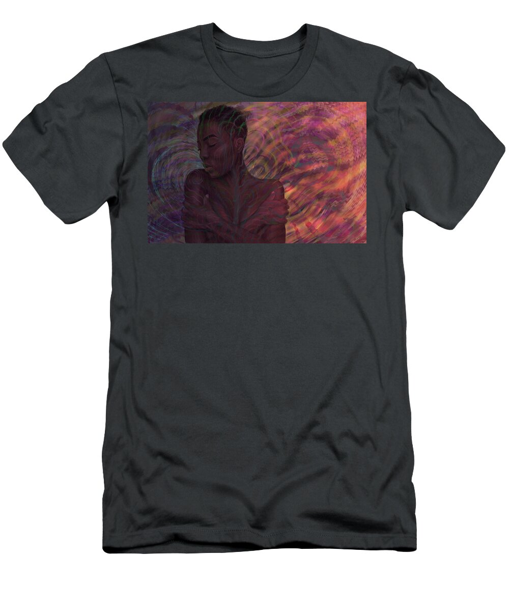 Digital Art T-Shirt featuring the painting Maya by Jeremy Robinson
