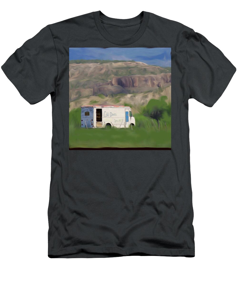 Colorado T-Shirt featuring the mixed media McElmo Food Truck by Jonathan Thompson