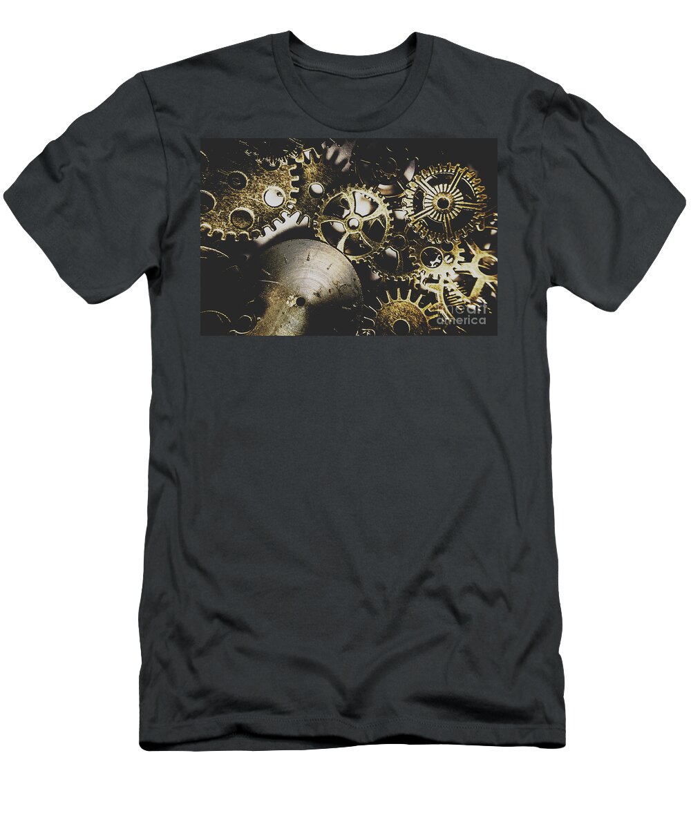 Gear T-Shirt featuring the photograph Mechanical age by Jorgo Photography