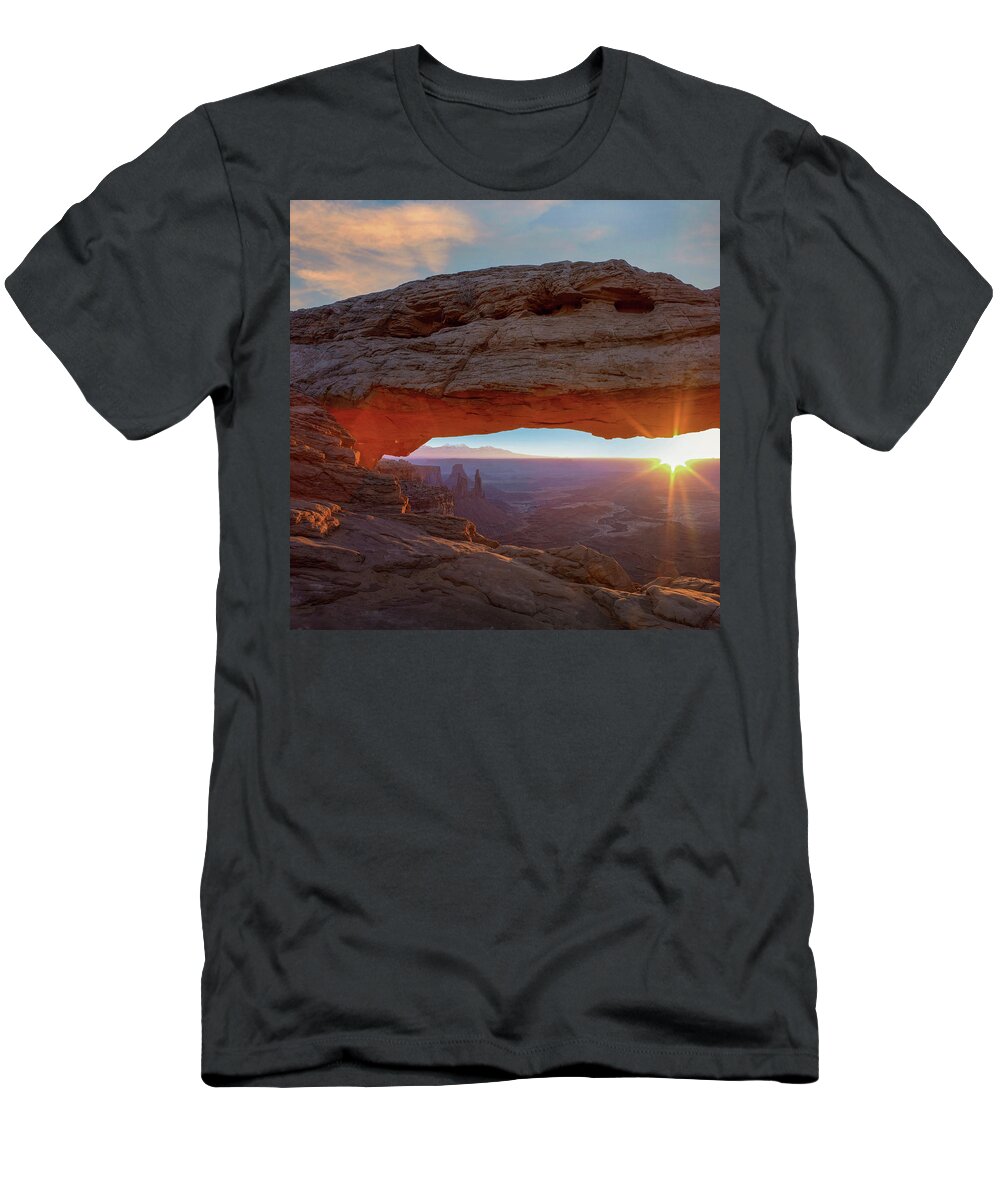 00586244 T-Shirt featuring the photograph Mesa Arch, Canyonlands National Park, Utah by Tim Fitzharris