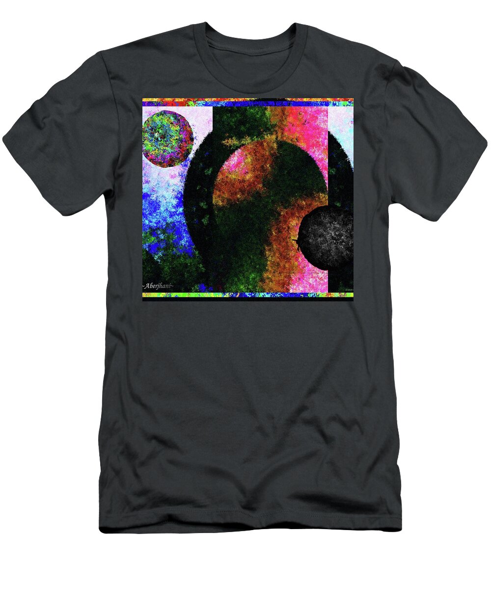 Polychromatic T-Shirt featuring the painting Miguel Upon the Sand Dunes of 2019 by Aberjhani