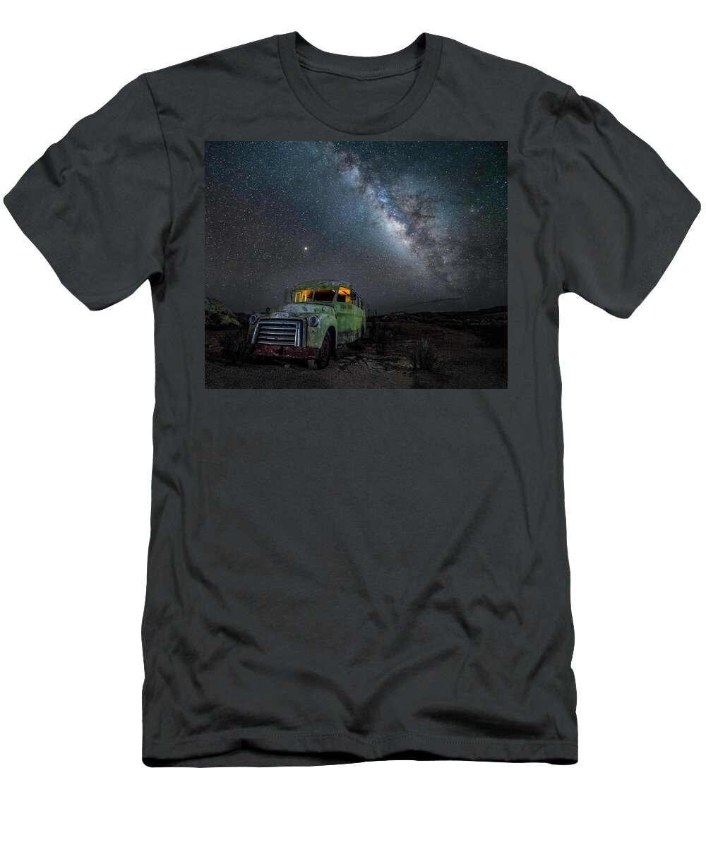 Big Bend T-Shirt featuring the photograph Milky Way Bus by David Downs