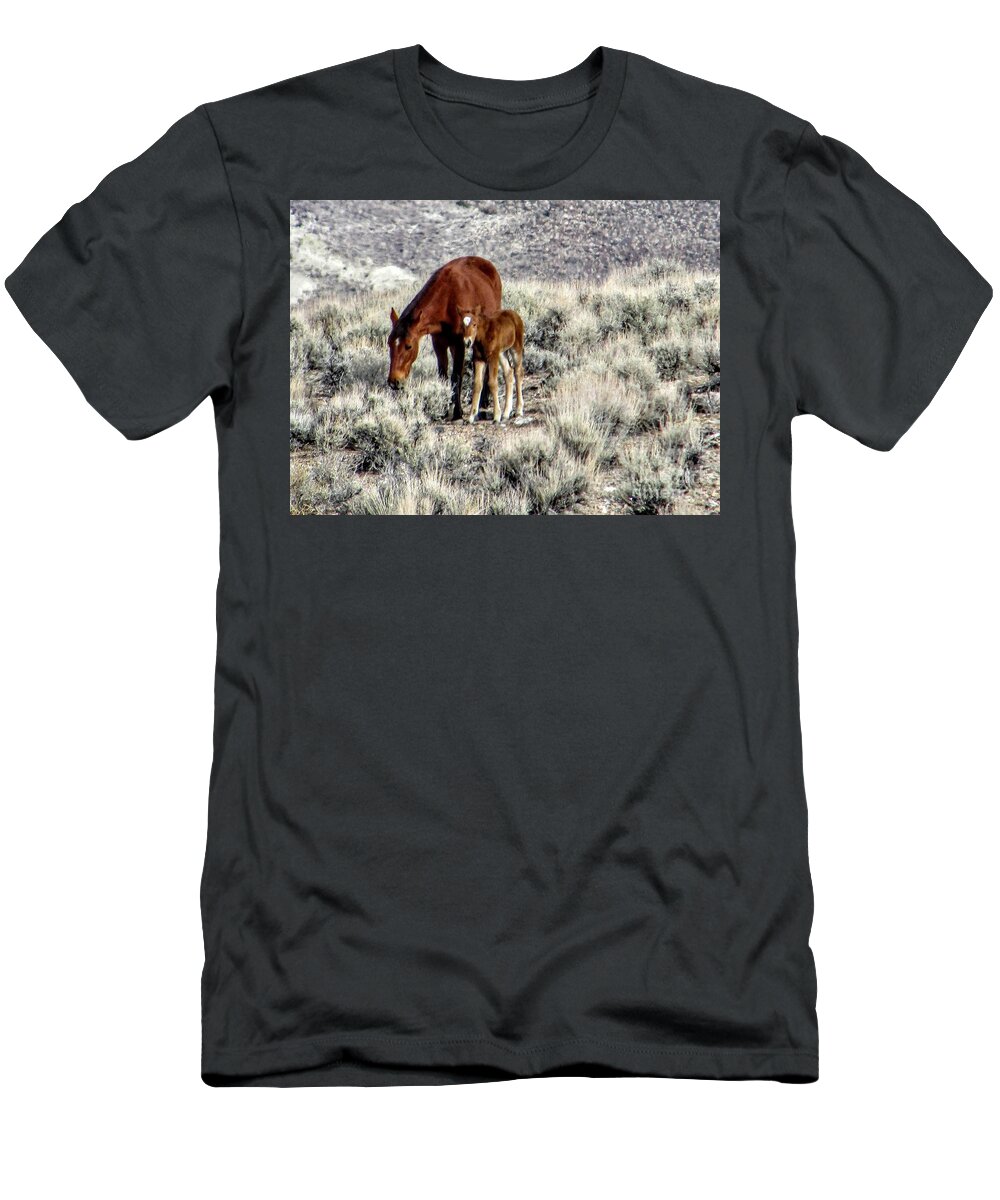 Desert T-Shirt featuring the photograph Moms Love by Marilyn Diaz