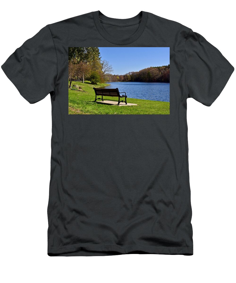 Landscape T-Shirt featuring the photograph Morning light in Dean Park by Monika Salvan