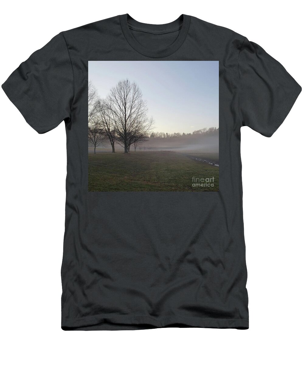 Mist T-Shirt featuring the photograph Morning Rise II by Anita Adams