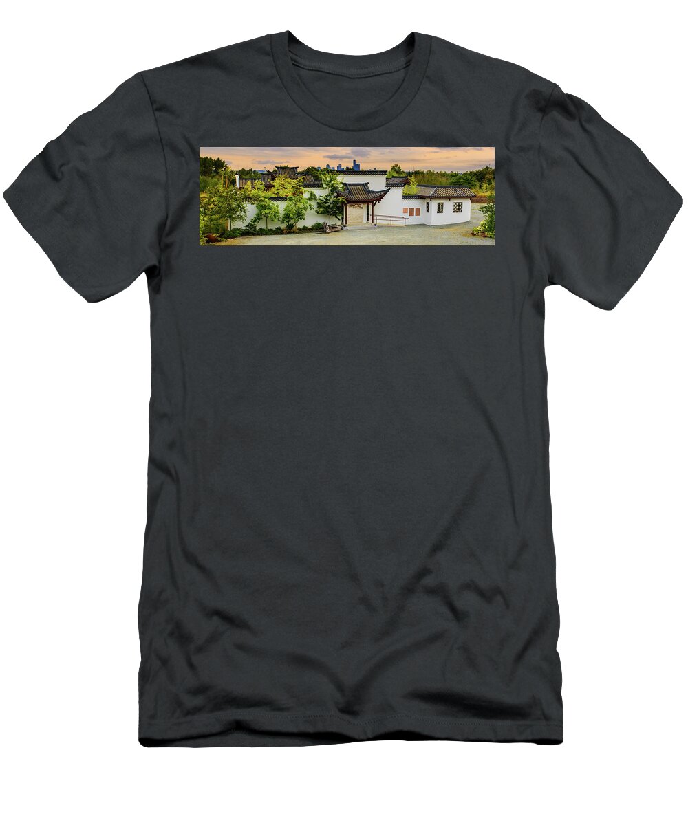 Pano T-Shirt featuring the photograph Morning Sunrise by Briand Sanderson