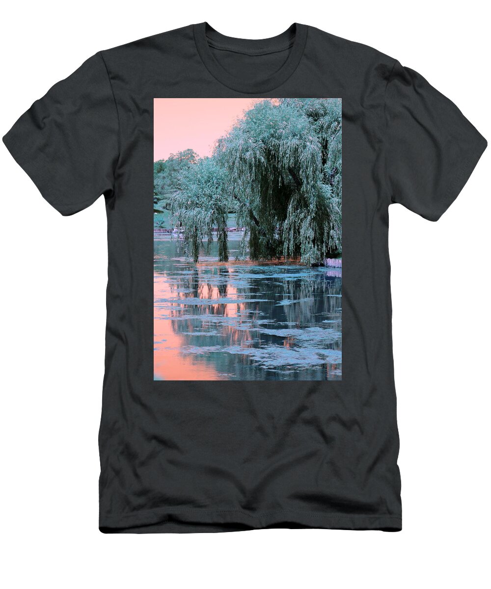 Willow Tree T-Shirt featuring the photograph Mother Willow Infrared by Colleen Cornelius