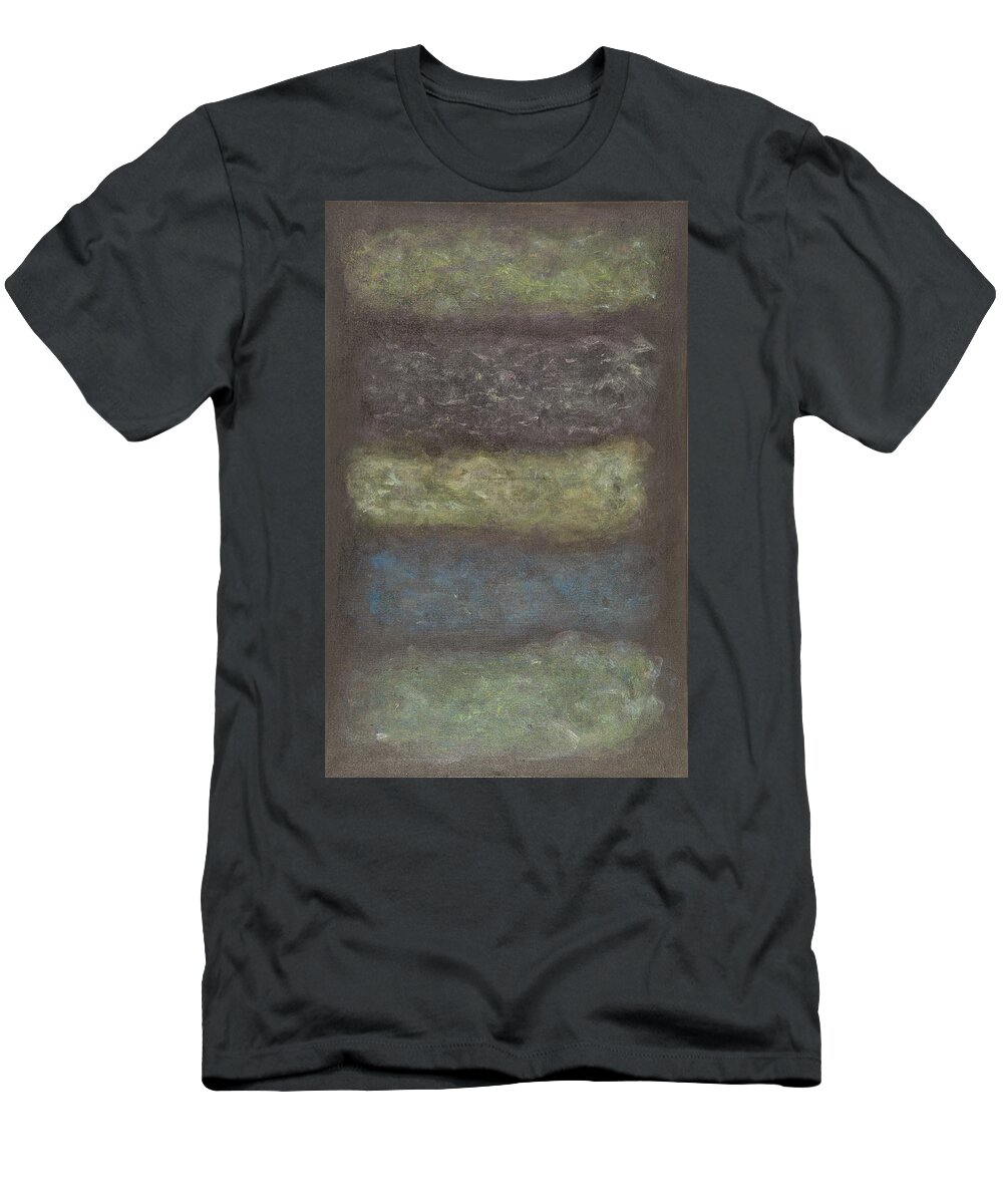 Mu 1 T-Shirt featuring the painting Mu #1 Abstract by Sensory Art House