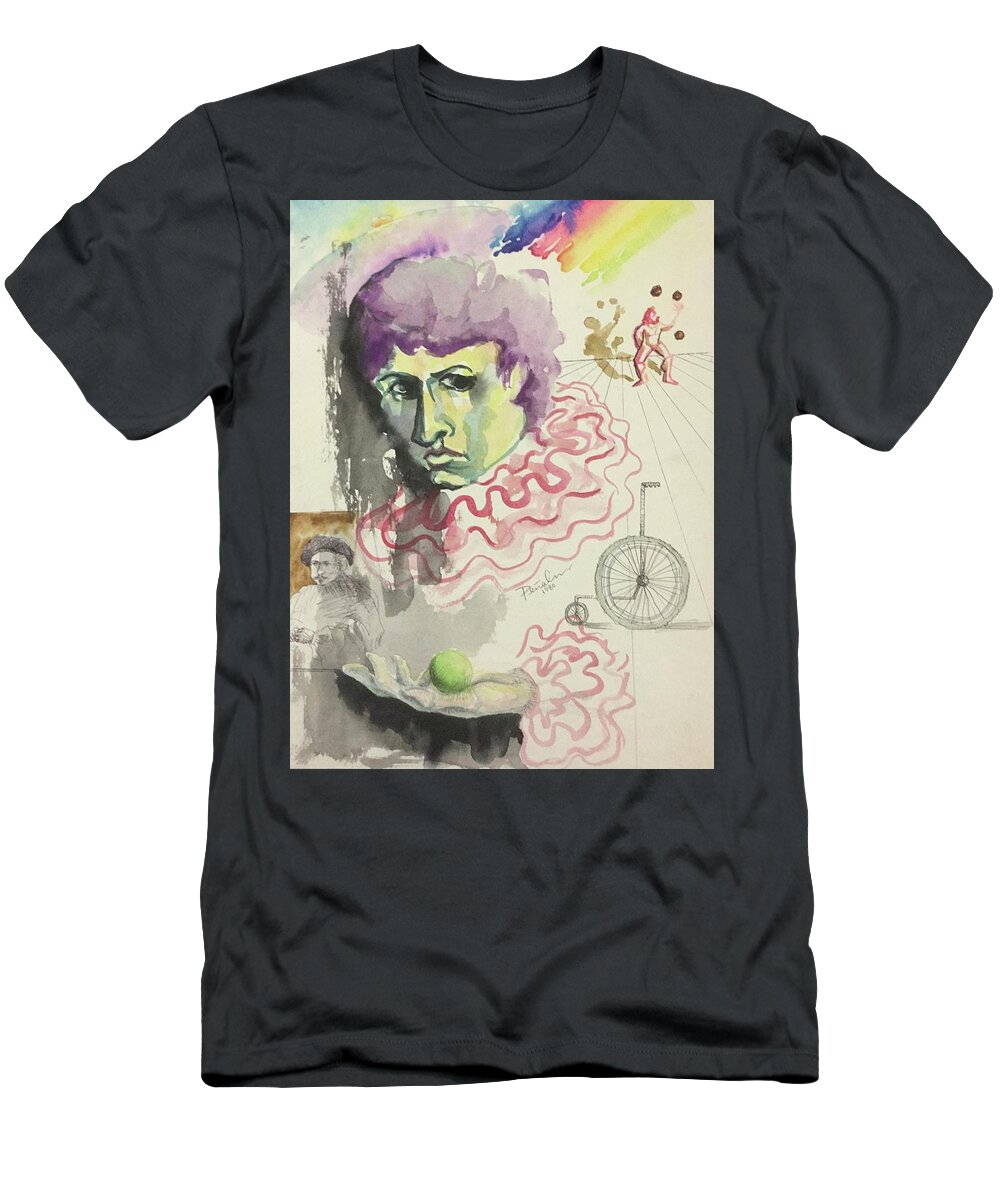 Ricardosart37 T-Shirt featuring the painting Muse by Ricardo Penalver deceased