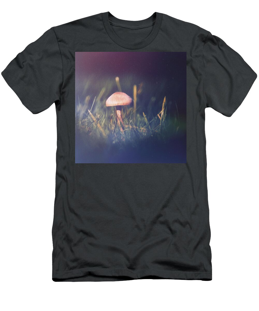 Mushroom T-Shirt featuring the photograph Mushroom Night by Jaroslav Buna