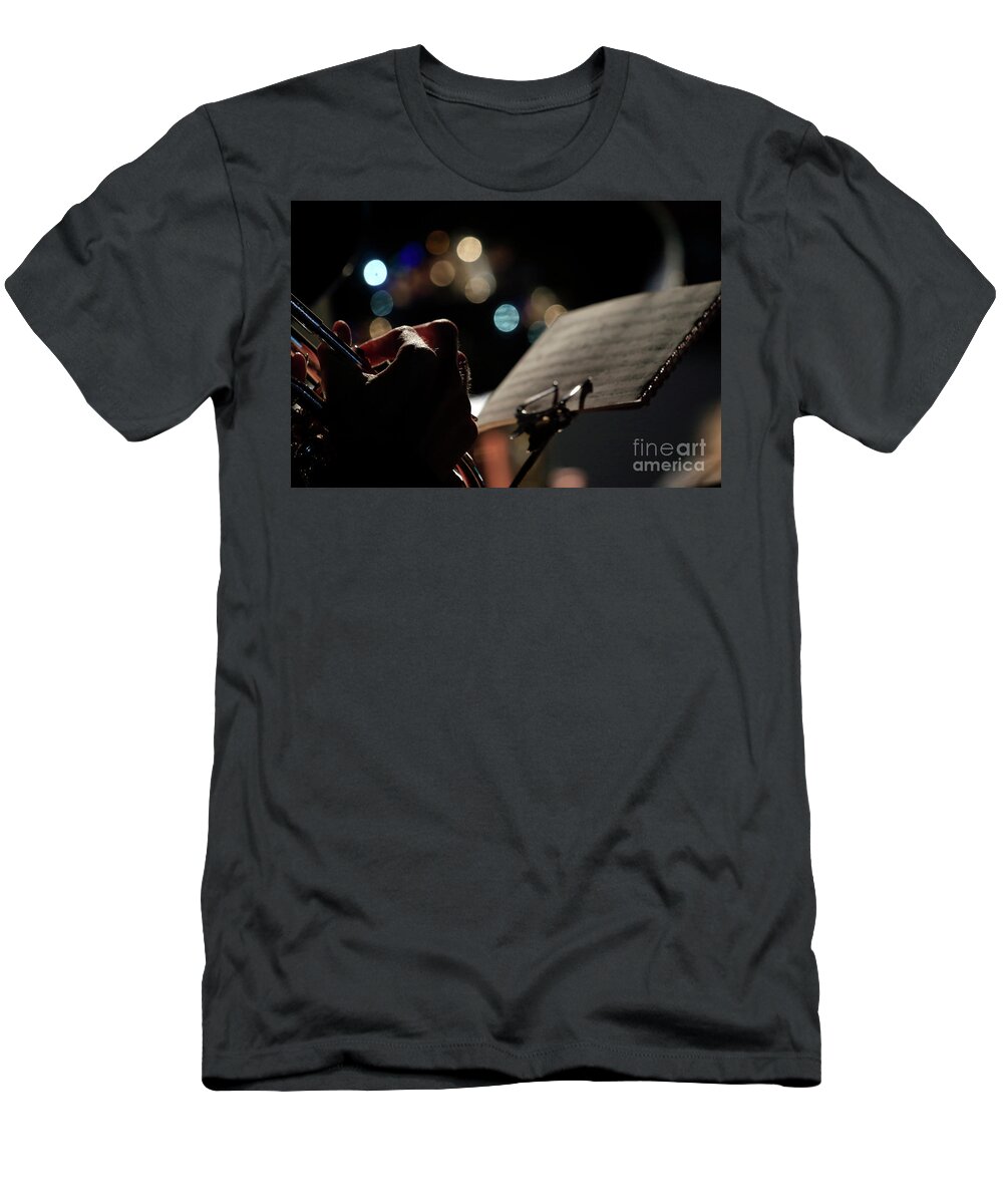 Musical T-Shirt featuring the photograph Musical Bokeh by Terri Waters