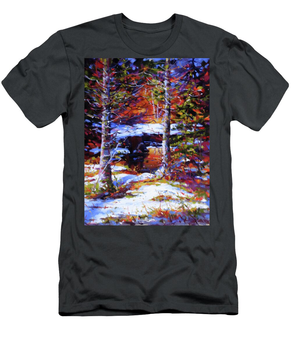 Winter T-Shirt featuring the pastel Nathan Creek by Dianna Ponting