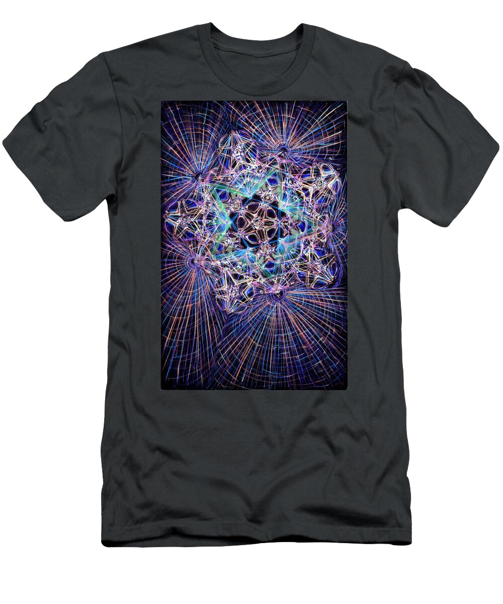 Colored Pencil T-Shirt featuring the painting Night Star by Jeremy Robinson